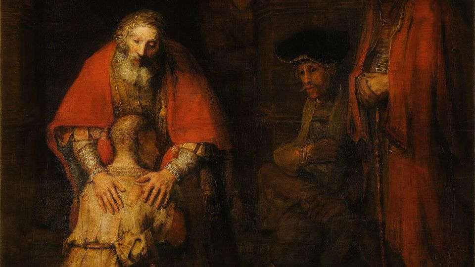 Le Retour du fils prodigue, Rembrandt (domaine public)